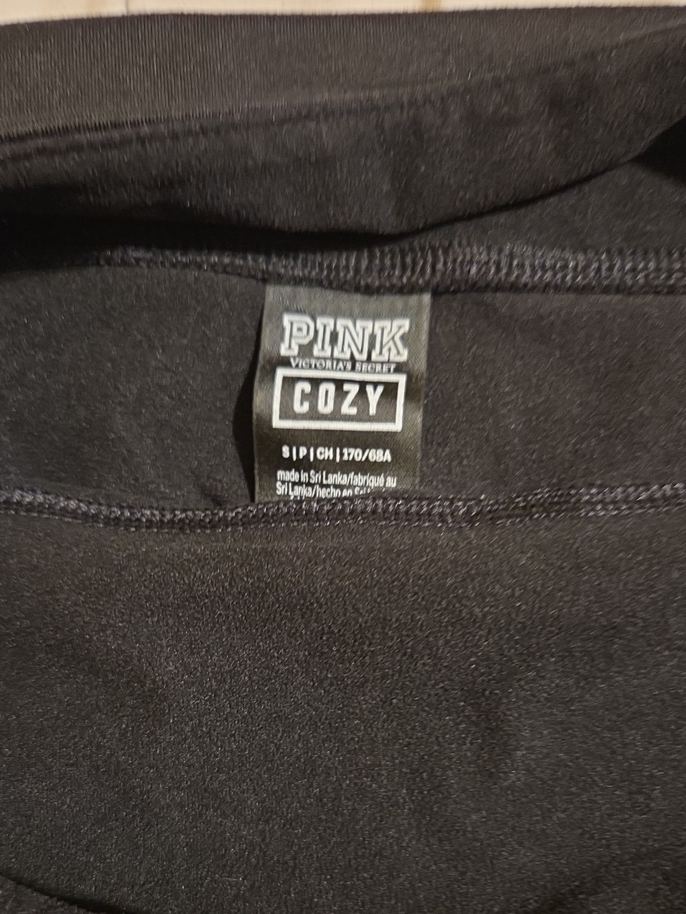PINK Victoria's Secret Cozy Black Pullover